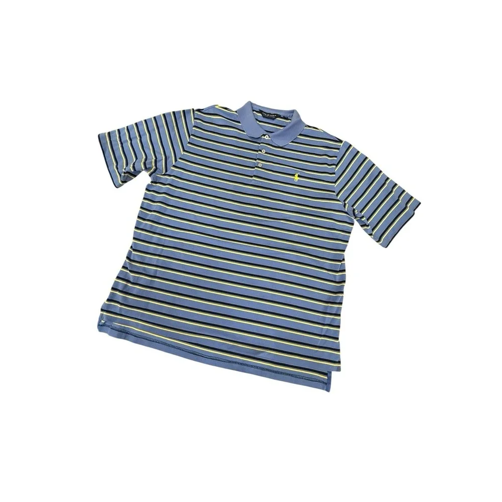 Polo Golf‎ Ralph Lauren Classic Fit Polo Shirt Short Sleeve Casual Blue Size XL